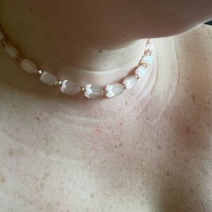Rose quartz necklace